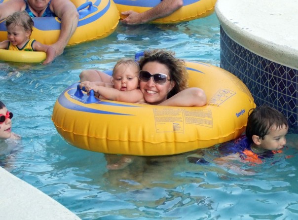 Lazy river with mommy